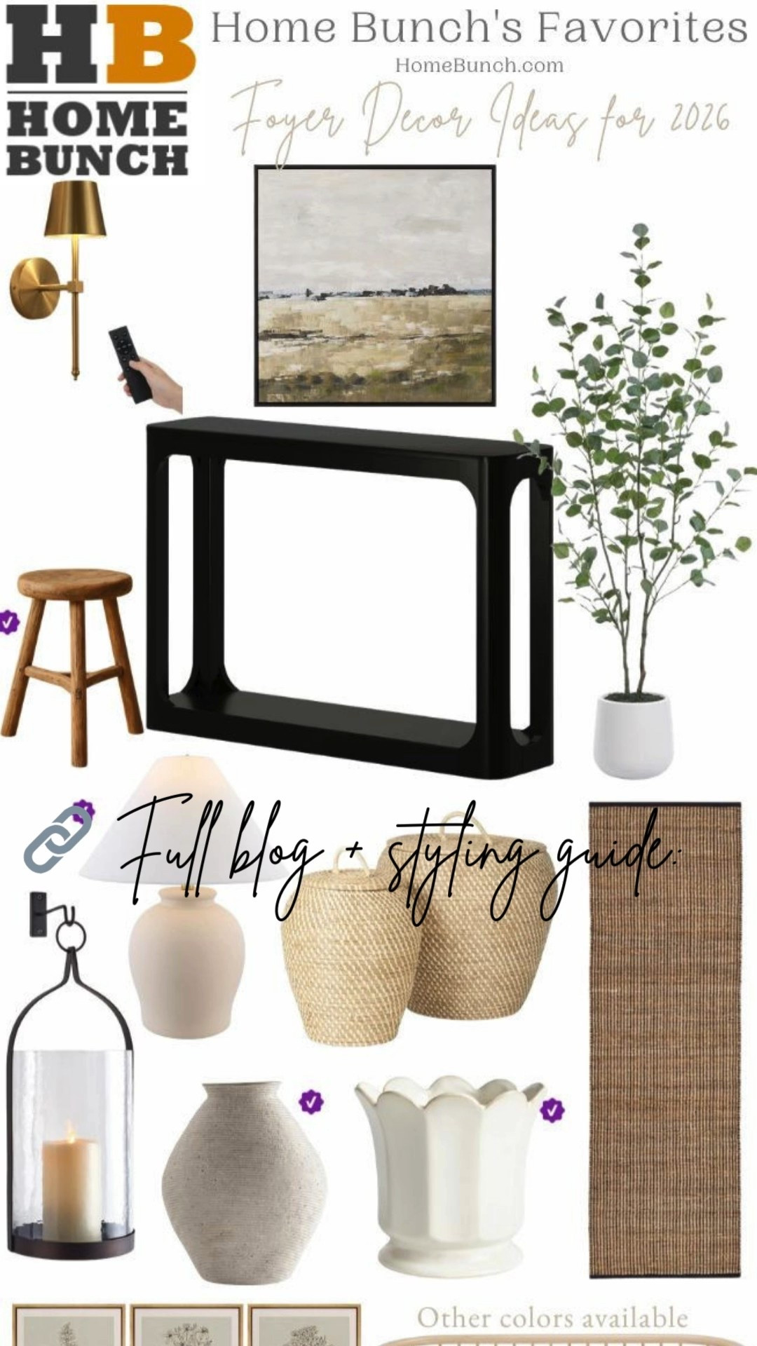 Layered Neutrals + Simple Details = Cozy Foyer

This collage highlights the details that make this foyer feel instantly welcoming: a rounded black console, textured jute rug, woven baskets, soft lighting, and organic touches like olive branches. Small styling choices that make a big impact.

Many of my favorite pieces are from Wayfair Canada, making it easy to recreate this warm neutral look in your own home.

👉 Tap my LTK to shop the exact items in this collage!
✨ Credit: @homebunch


#WayfairCAHome #WayfairCAPartner #LTKHome #FoyerStyle #EntrywayInspo #NeutralHome #CozyEntryway #LayeredDecor #HomeSweetHome #ConsoleTableDecor @wayfaircanada


Shop this cozy, functional foyer on my LTK — simple layers, timeless style.