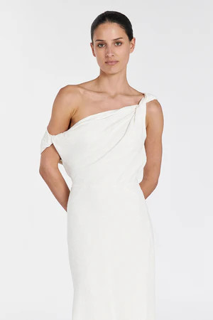 JOLIE CREAM MARLE MIDI DRESS | DISSH