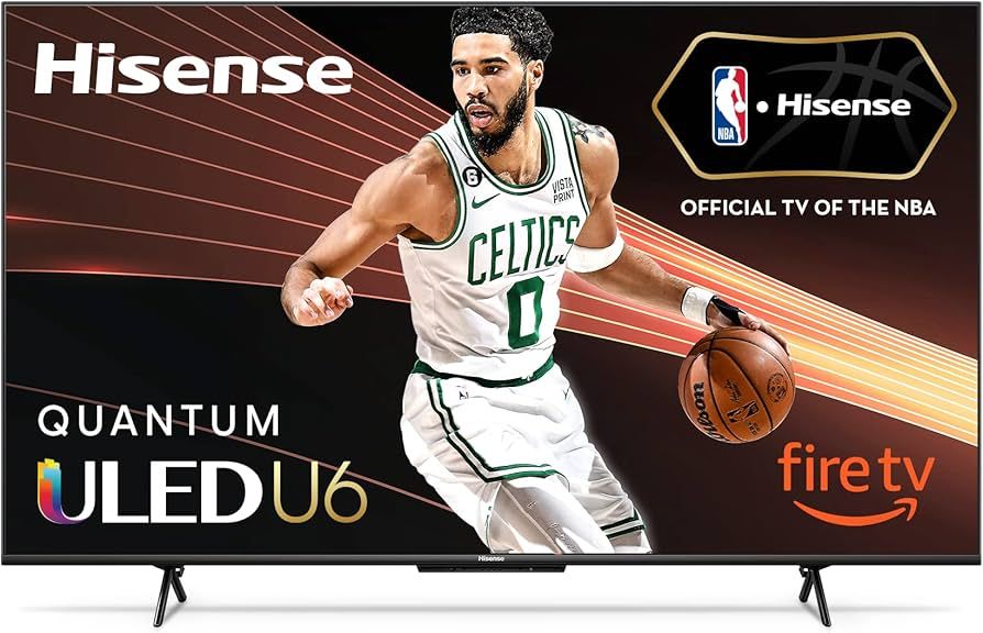 Hisense 58-inch ULED U6 Series Quantum Dot LED 4K UHD Smart Fire TV (58U6HF, 2022 Model), Black | Amazon (US)