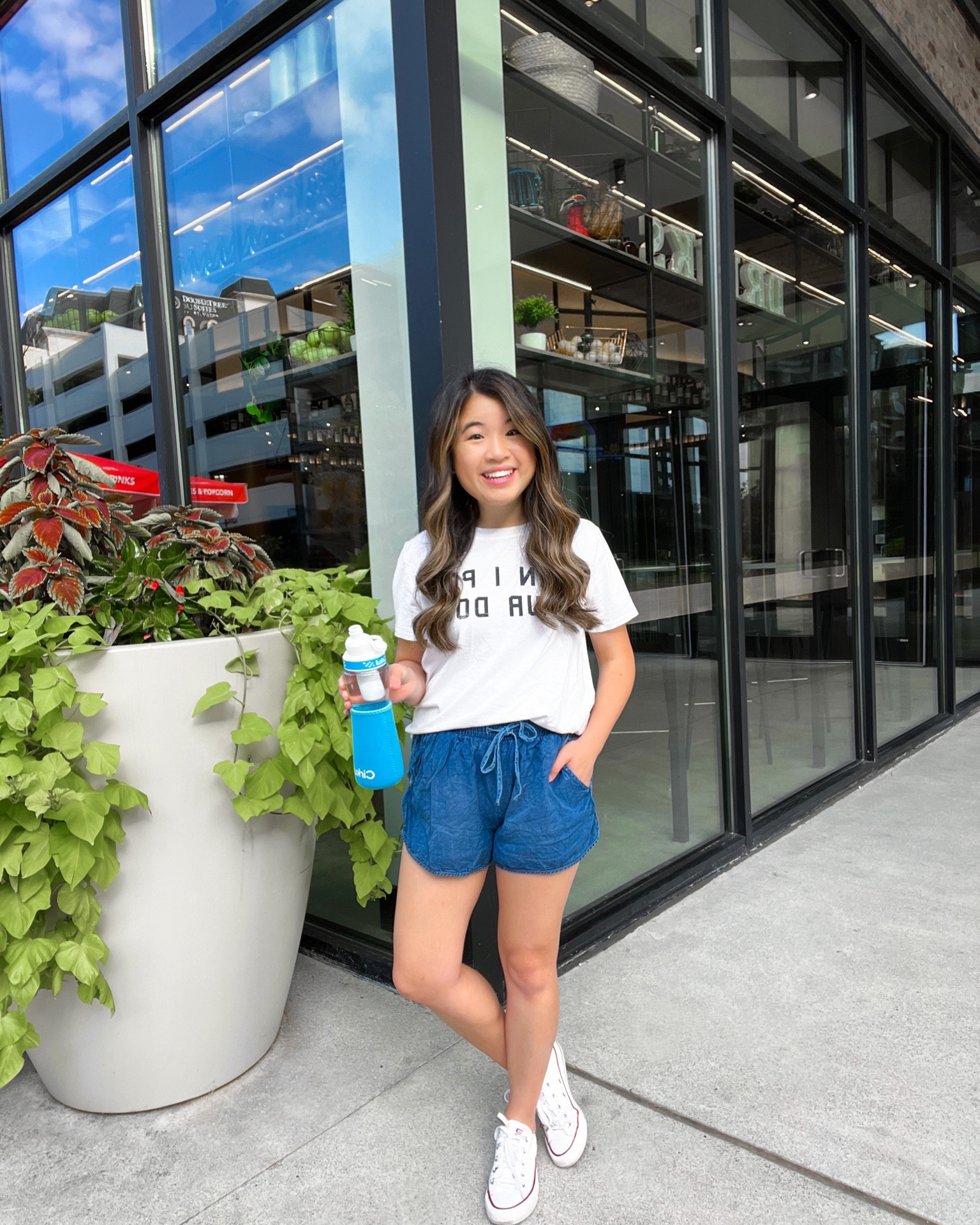 Graphic tee from Dress Up (size medium), denim shorts (size small), Converse (size 6).

#LTKunder50 #LTKSeasonal #LTKU