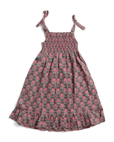 Girls India Shoulder Tie Sundress | TJ Maxx