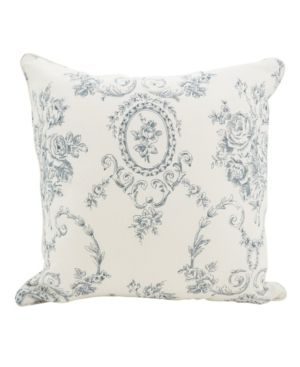 Saro Lifestyle Floral Story Linen Throw Pillow, 20" x 20 | Macys (US)