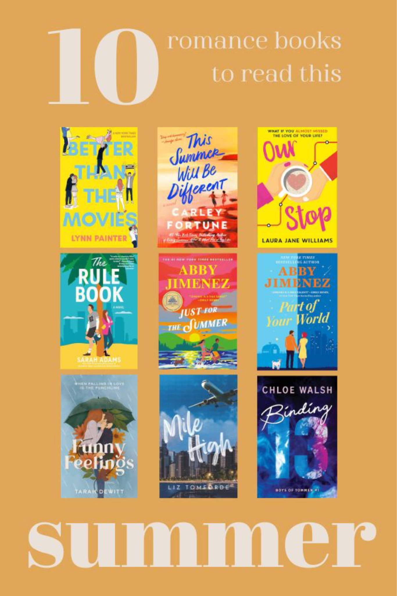 10 romance books or 10 rom com books to read this summer! Add these books to your summer reading list! 

#LTKHome #LTKSeasonal #LTKTravel