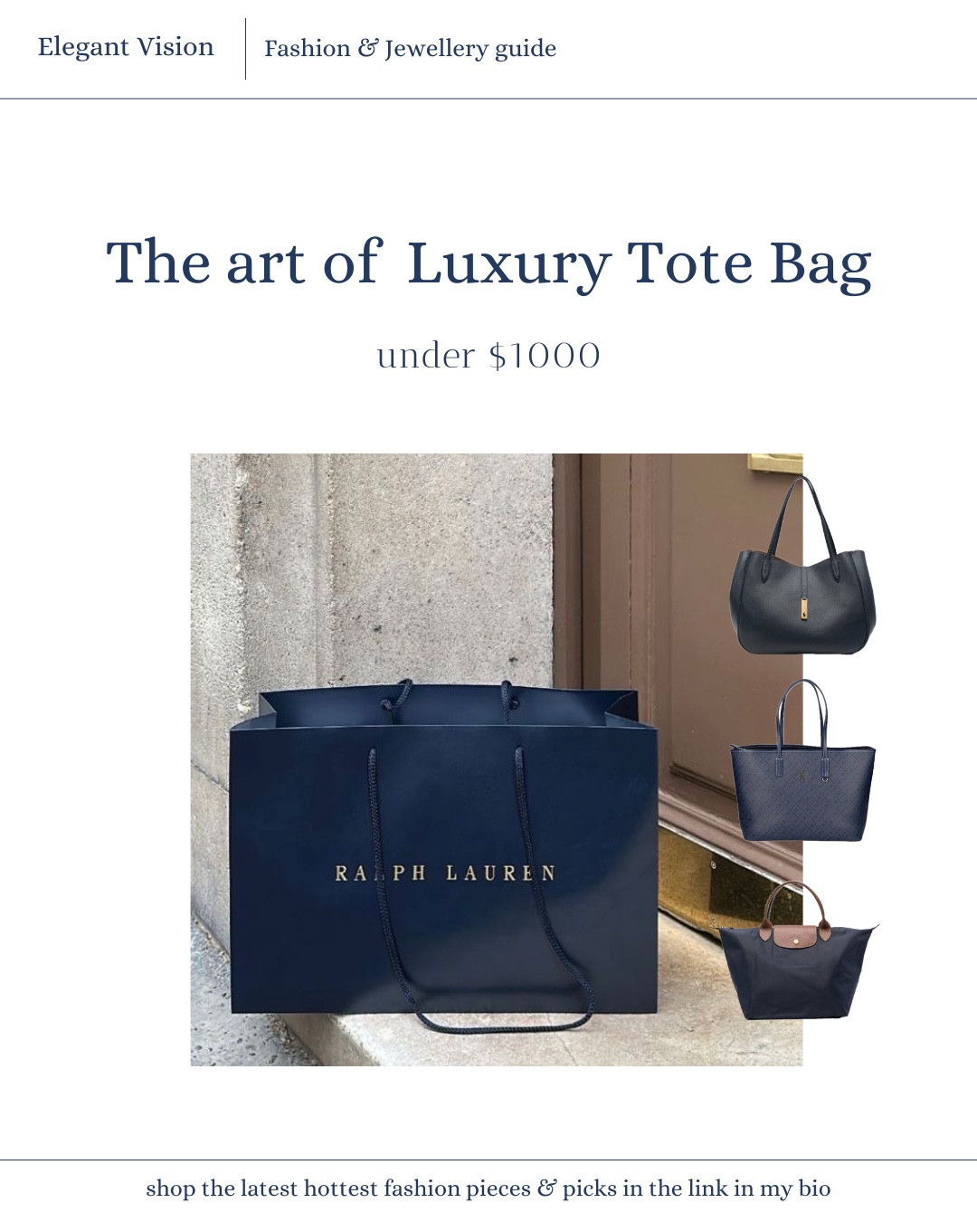 The art of Luxury tote bags under $1000 #LuxuryToteBags
#LuxuryHandbag
#LuxuryBag
#LuxuryBags
#DesignerToteBag
#BagTok
#DesignerBags
#TrendingBags
#ChicToteBag
#ElegantTotes

#LTKItBag #LTKGiftGuide