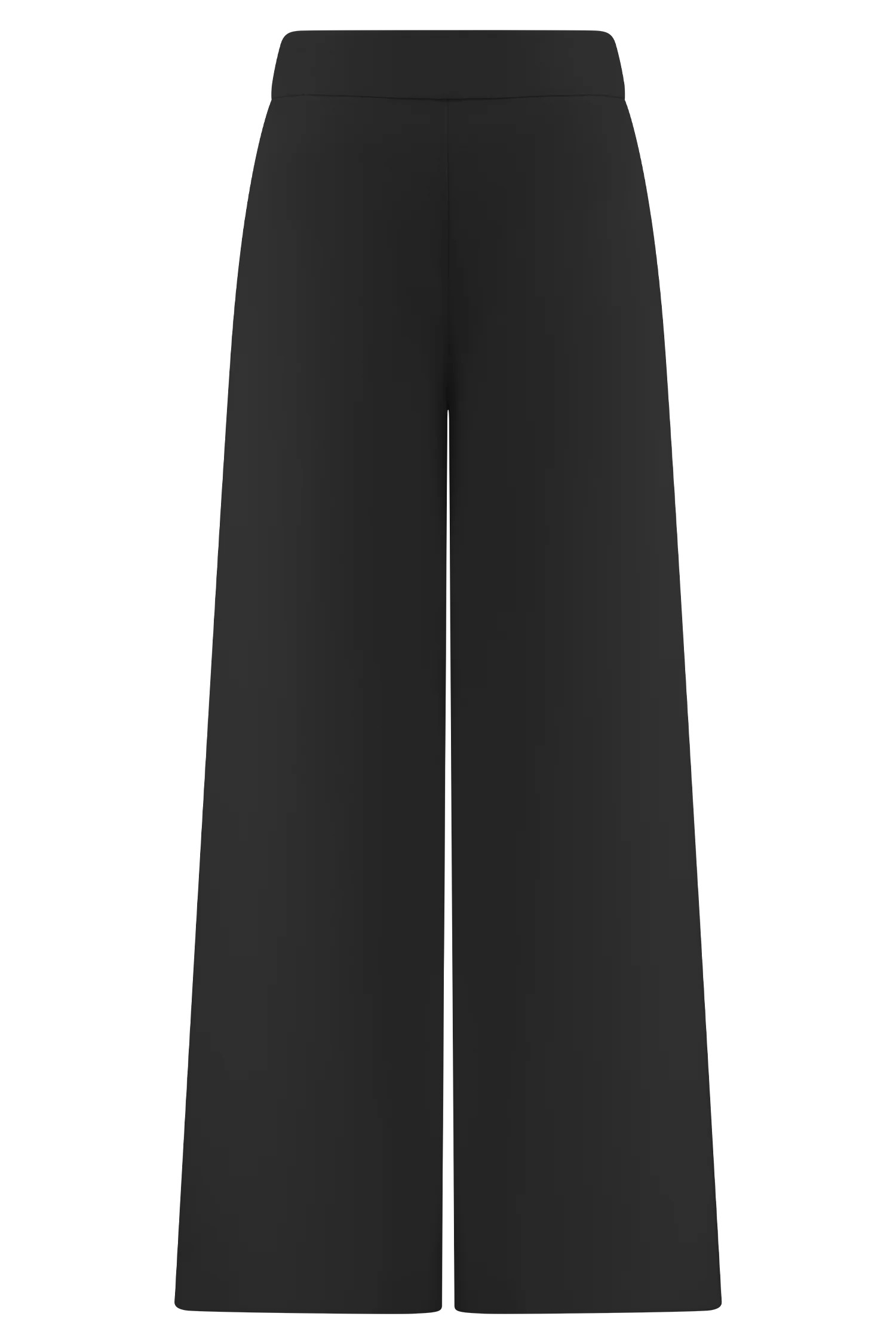 Raya Mid Rise Wide Leg Linen Pant - Black | MESHKI US