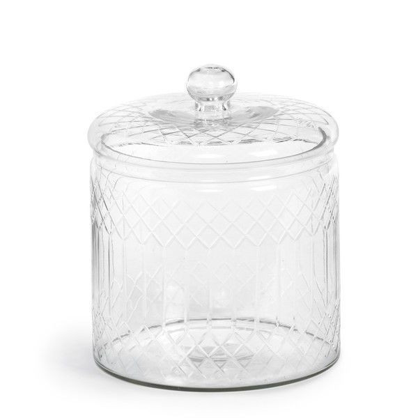 Carraway Etched Glass Canister with Lid | Scout & Nimble
