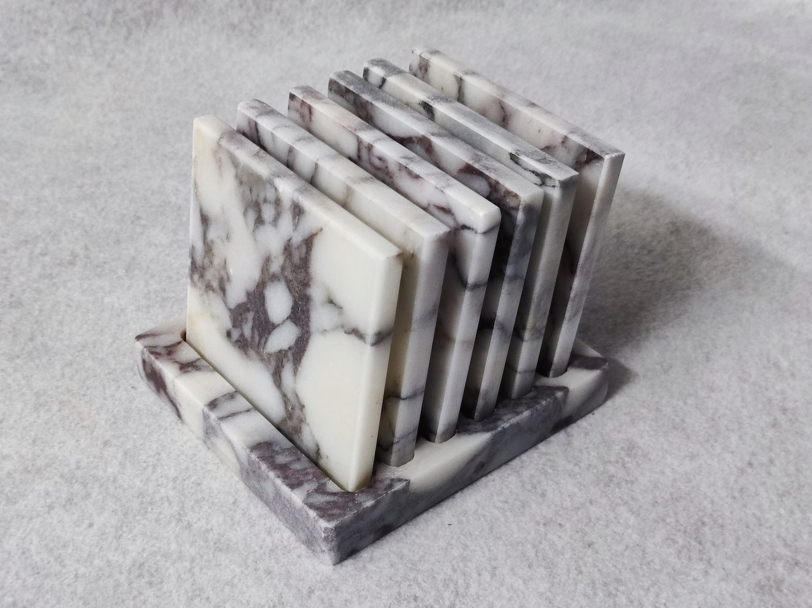 VIOLA Marble Square Coaster4 or 6 Pieces - Etsy | Etsy (US)