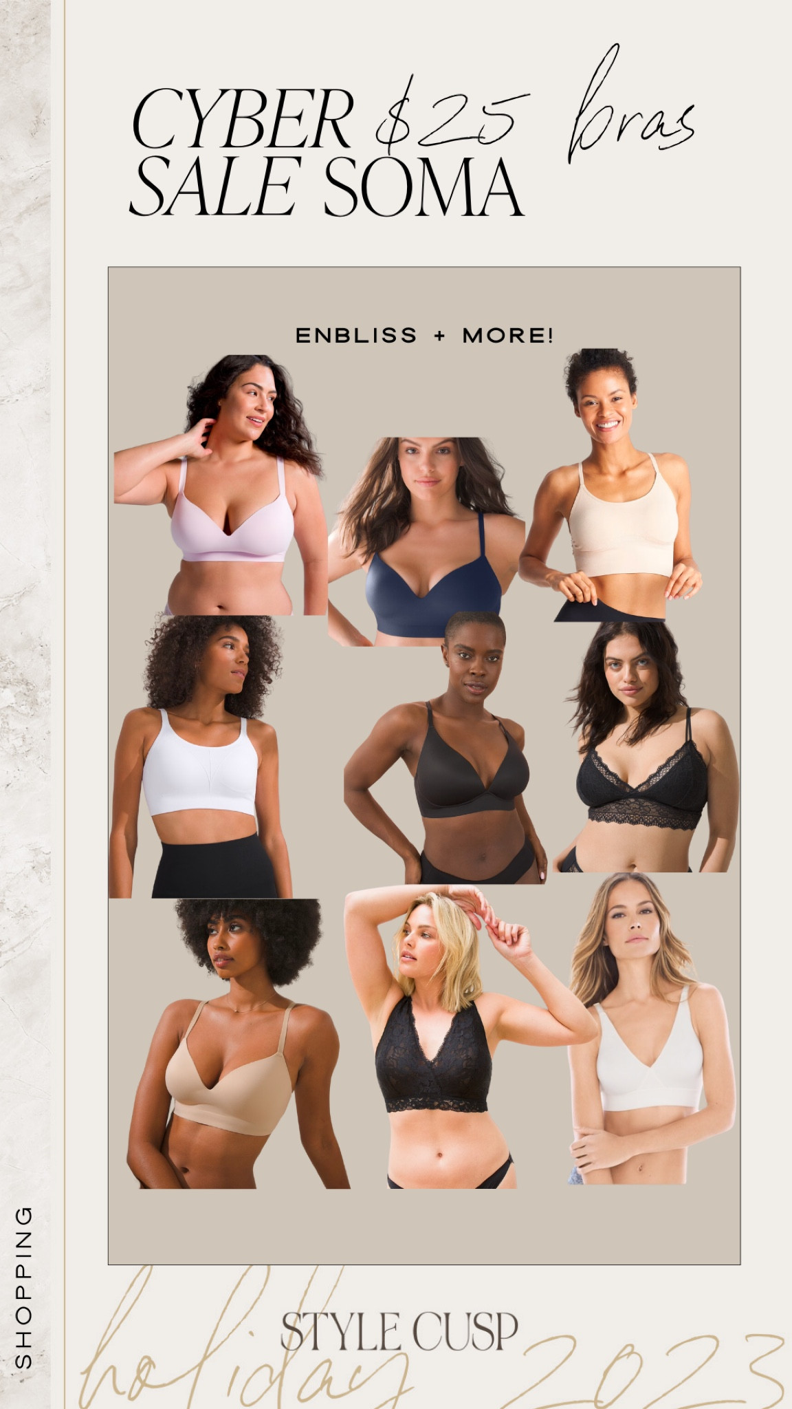 SOMA $25 bras cyber sale!

Gift for her, undergarment sale, bra sale, soma sale, Black Friday sale 

#LTKfindsunder50 #LTKCyberWeek #LTKsalealert