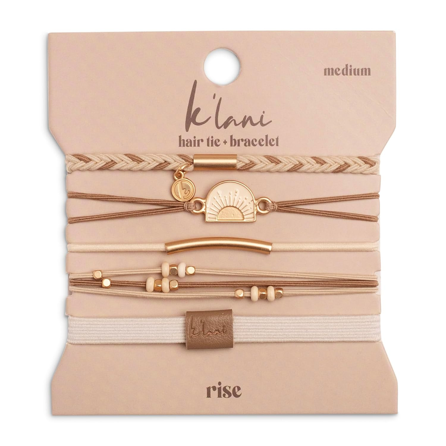 K'lani Hair Tie Bracelet (Rise) - Ideal Christmas Gifts for Women, Cute & Fun Holiday Gifts - Sty... | Amazon (US)