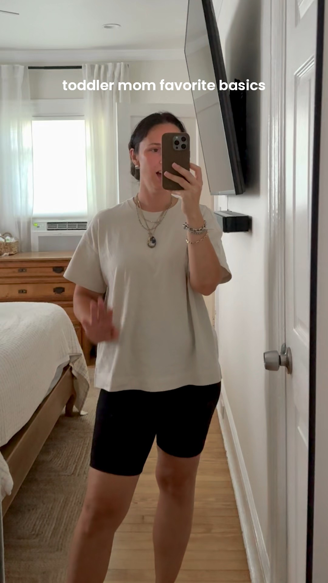 Busy mom outfit formula: cotton tee, biker shorts, flip flops ✔️

We had swim, errands, and appointments today, so comfort was the priority—but I still wanted to feel put together. These are the exact staples I reach for on days I’m on the go but don’t want to sacrifice style.

Outfit details linked here—these are all easy, everyday basics I wear on repeat.

#MomStyle #OnTheGoOutfit #MinimalMom #EverydayEssentials #BikerShortsOutfit #ComfortableChic #WestchesterStyle #MomOOTD #RealOutfitsRealLife #ErrandDayLook 