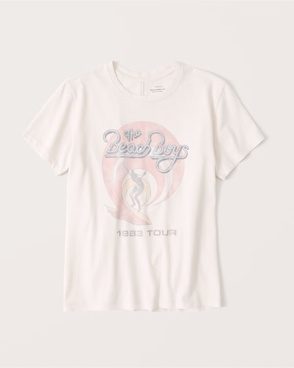 Beach Boys 90s-Inspired Relaxed Band Tee | Abercrombie & Fitch (US)