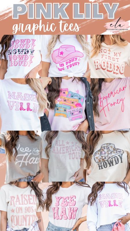 30% OFF PINK LILY GRAPHICS!! 
sharing this again because y’all better run to get 30% off!! 
Use code FALL30!!
Such cute graphics on sale!!

#pinklily #graphics #country #cowboy #sale #fall #graphictee #LTK #fall #pinklily #cowgirls #collection #style #western #cowboy #rodeo #nashville #boots #tee #shirts #oversized #tshirt #casual #cowboybat #guitar  #fall #orange #burnt #autumn #dress #ruffles #hat #hellofall #earrings #boot #pearl #buttondown #shirt

#LTKsalealert #LTKstyletip #LTKFind