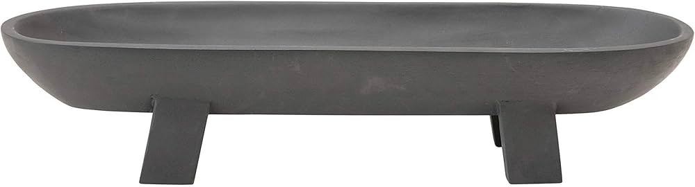 Bloomingville Mango Wood Footed, Black Tray | Amazon (US)