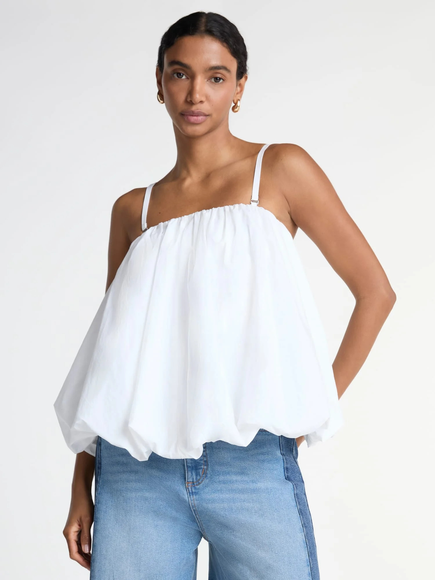 Scoop Women’s Bubble Hem Tube Top, Sizes XS-XXL | Walmart (US)