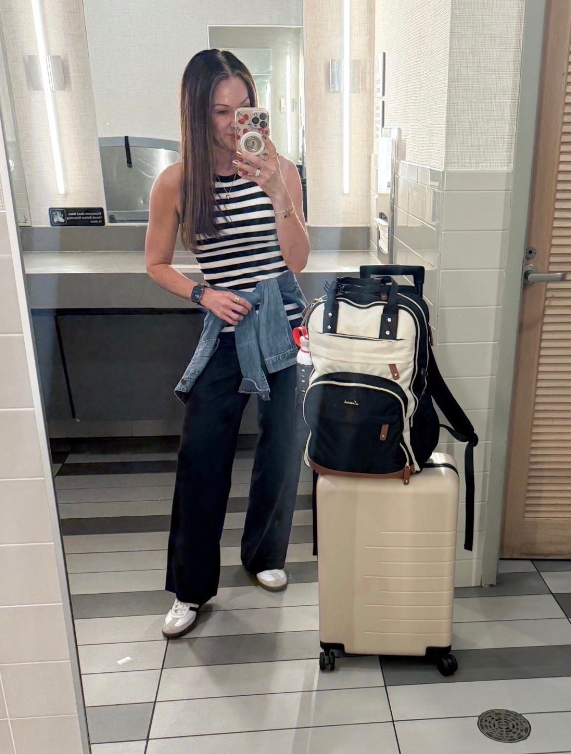 This travel backpack is one of those purchases that makes every trip easier. It fits under the seat, has room for everything from my laptop to travel essentials, and the luggage sleeve keeps it securely on my suitcase while I’m navigating the airport.

travel backpack, carry on bag, personal item backpack, airport essentials, travel organization, luggage sleeve backpack, travel must haves, weekend getaway, carry on only travel, Amazon travel finds, travel gear, airplane essentials, frequent flyer favorites, EverydayHolly

#LTKTravel #LTKOver40 #LTKPetite