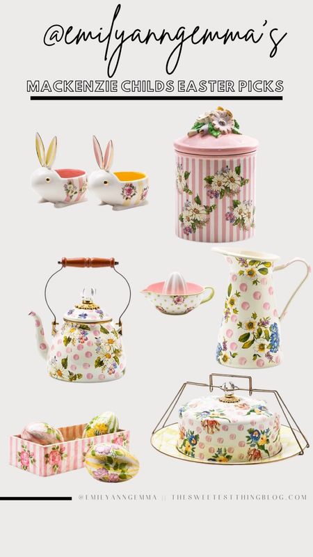 Mackenzie Childs | Easter | Serve ware | Home Decor | Floral