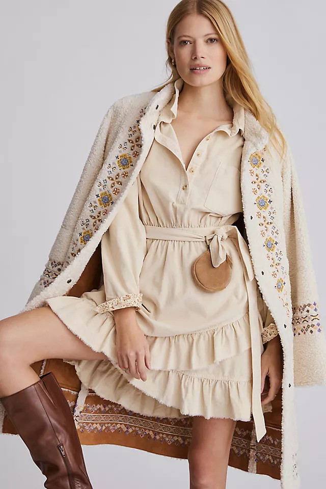 Pilcro Corduroy Mini Dress | Anthropologie (US)