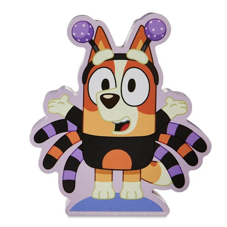 Bluey's Halloween Bingo Spider Costume Wooden Collectible Tabletop Décor, by Ruz | Walmart (US)