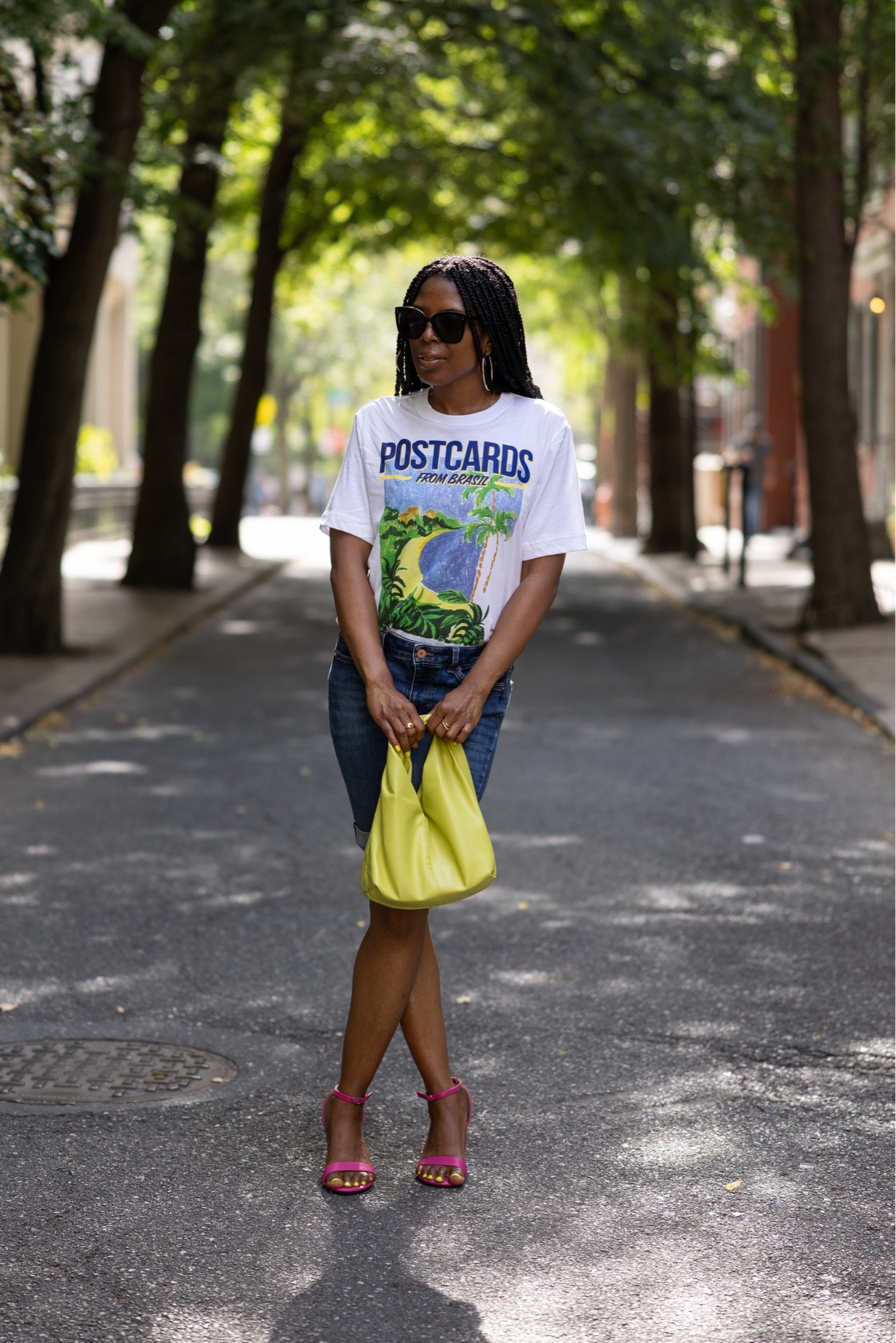 Graphic tees are always an easy favorite for me. I paired this one with denim shorts, bright heels, and a colorful bag to give the look a little more personality.

It’s casual, comfortable, and still feels like me. I linked the full look below.

#LTKootd #LTKSeasonal #LTKU