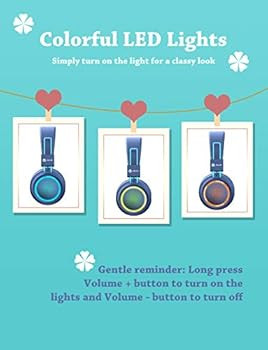iClever BTH03 Kids Headphones, Colorful LED Lights Kids Bluetooth Headphones with MIC, 25H Playti... | Amazon (US)