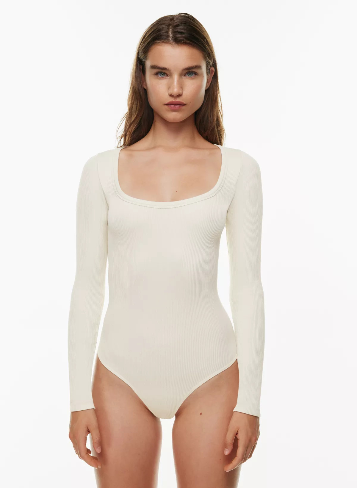 SINCHSEAMLESS™ RIB SCOOP LONGSLEEVE BODYSUIT | Aritzia