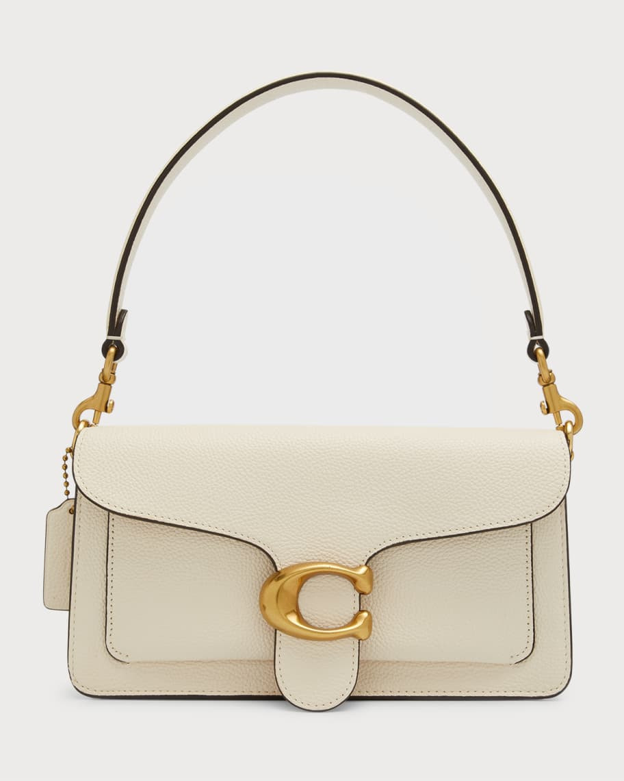 Coach Pebbled Polished Shoulder Bag | Neiman Marcus