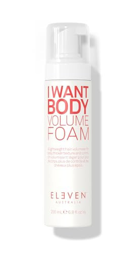 ELEVEN AUSTRALIA I Want Body Volume Foam - Lightweight Mousse for Full, Thick Hair, Adds Volume & Texture, Ideal for Fine to Medium Hair Types - 6.8 Fl Oz | Amazon (US)