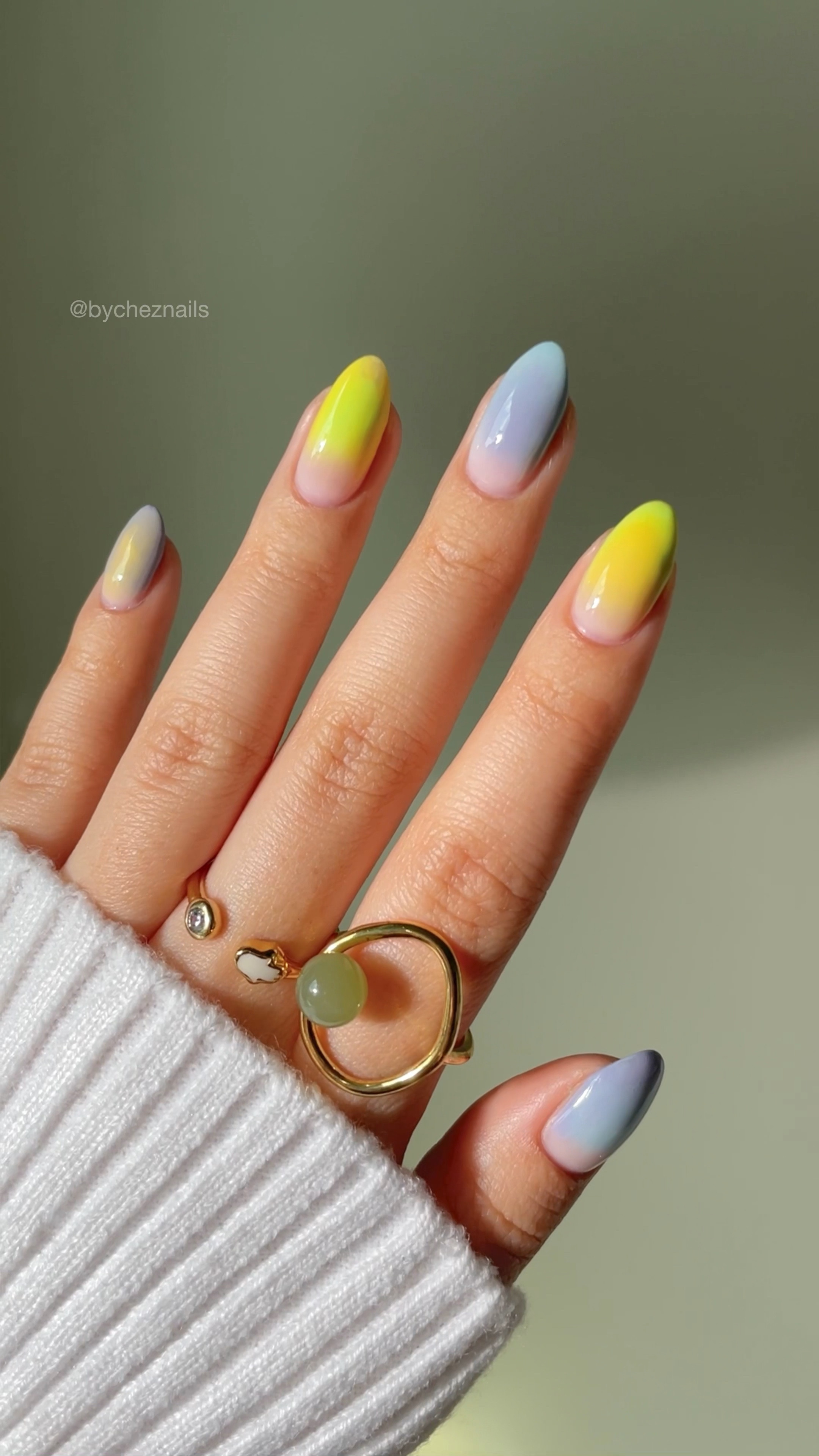 half aura pastel nails 🌱🌼 so fun for spring & festival season! 

spring nail inspo, spring nail art, spring nails, festival nails, coachella nails, diy nail art tutorial, pastel gradient nails, almond nails

#LTKVideo #LTKFestival #LTKbeauty