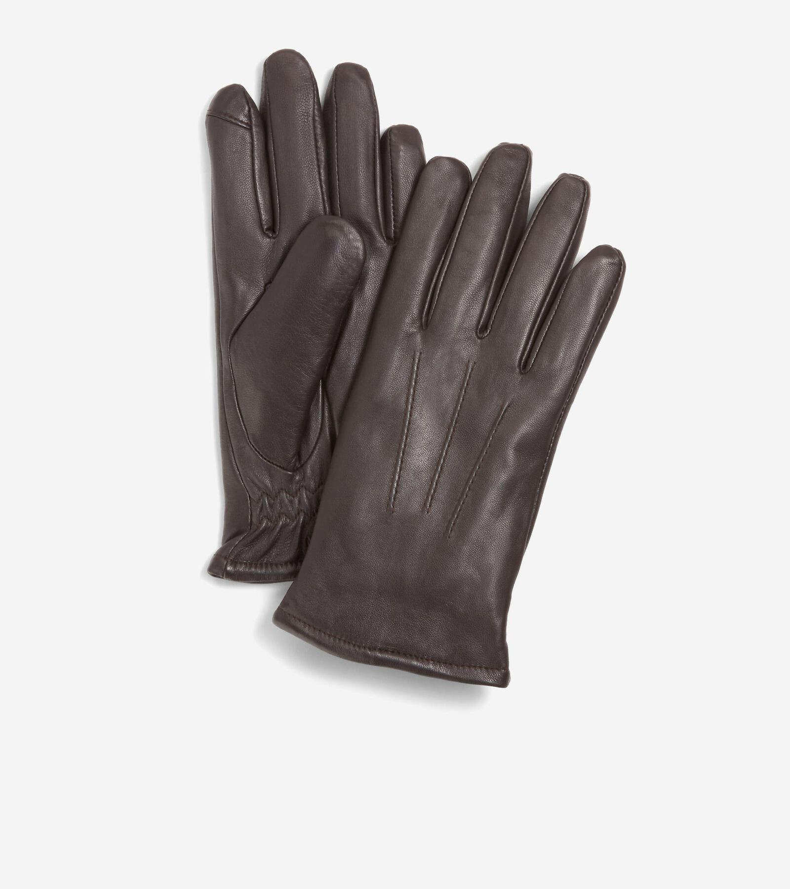 Cole Haan Men's Leather Touch Screen Gloves - Brown Size Large | Cole Haan (US)