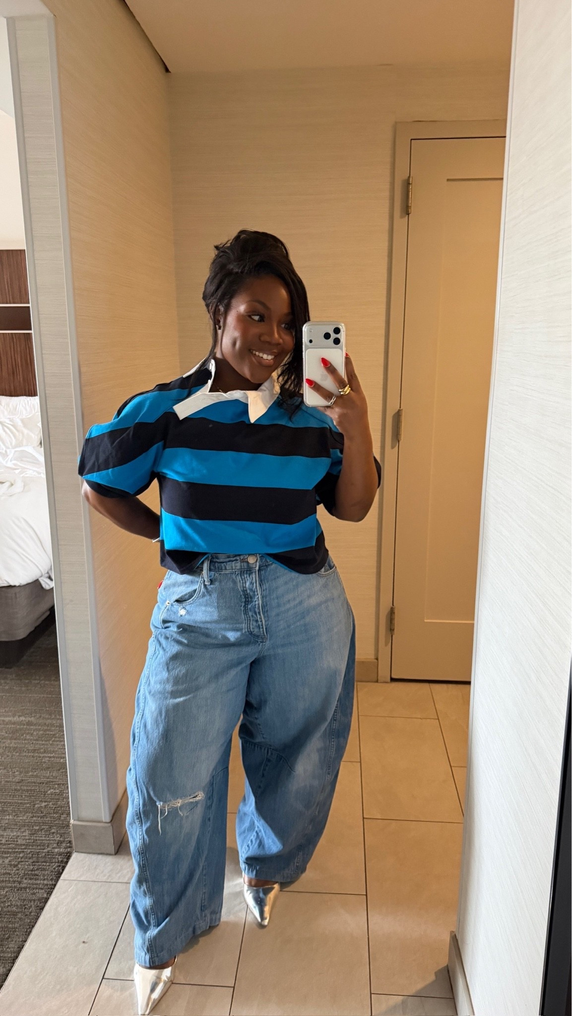 Elevated casual look for today 🤏🏾🤏🏾

Top: M 

Linking more KBB by Kahlana and similar jeans below!

#LTKgrwm #LTKootd #LTKMidsize