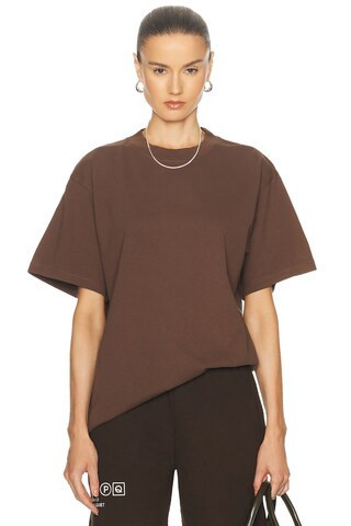 WAO The Oversized Tee in Brown | FWRD 