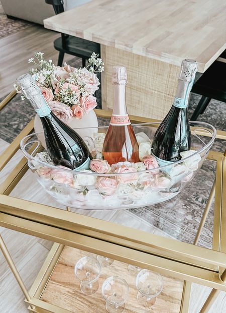 DIY floral ice 🌸🌸🌸 #mothersday #brunch #mothersdaydecor #partydecor #ice #icebucket #champagne #amazon #amazonfind 

#LTKunder50 #LTKhome #LTKSeasonal