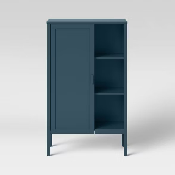 Newberry Accent Cabinet with Hidden Storage Blue - Threshold™ | Target