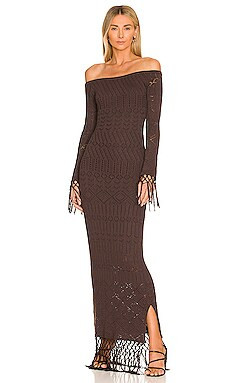 House of Harlow 1960 x REVOLVE Rose Dress in Chocolate from Revolve.com | Revolve Clothing (Global)