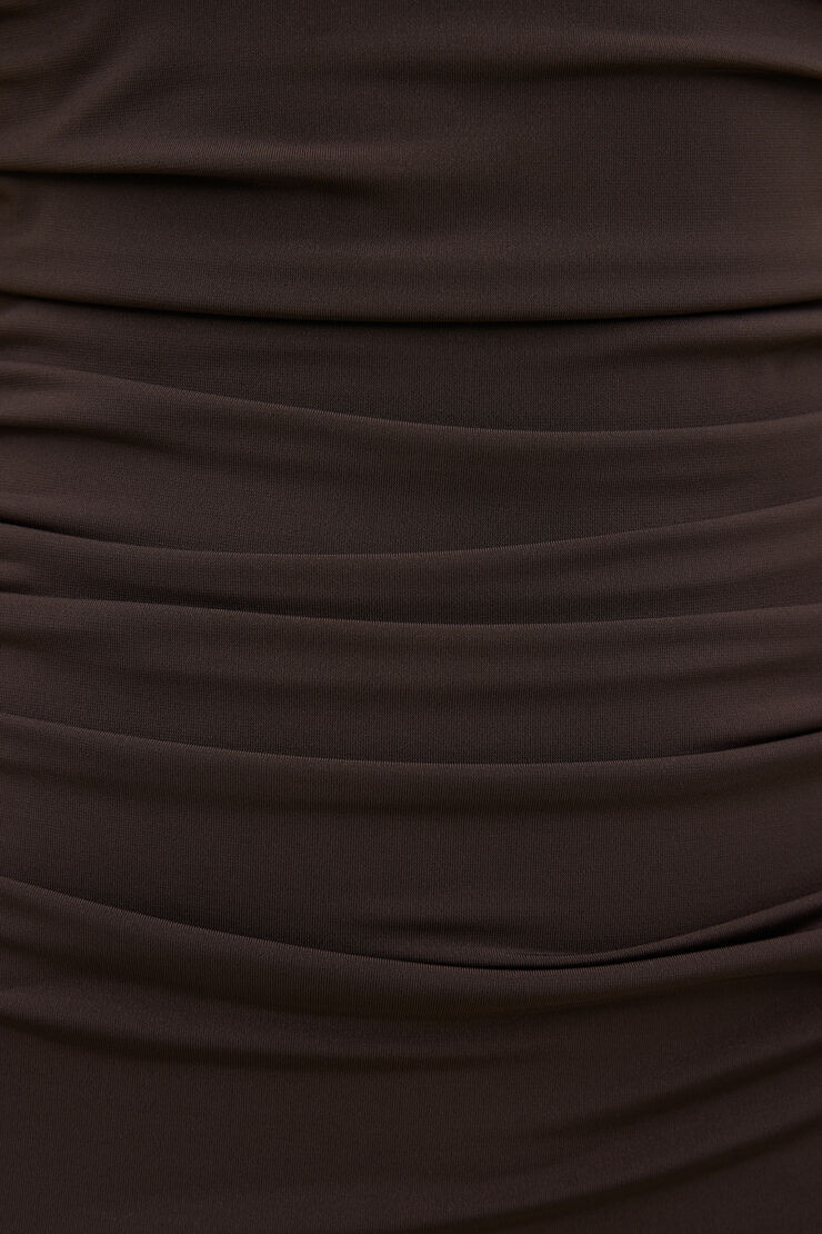 Bria Sculpt Mock Neck Maxi Dress | Dynamite Clothing