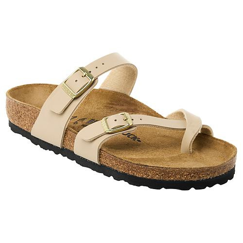 Birkenstock Mayari Birko-Flor Toe-Loop Comfort Sandal - Tan - 7/7.5 | HSN