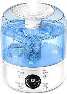 Humidifiers for Bedroom, BURLAN Cool Mist Humidifiers (2.5L Water Tank) Quiet Ultrasonic for Home... | Amazon (US)