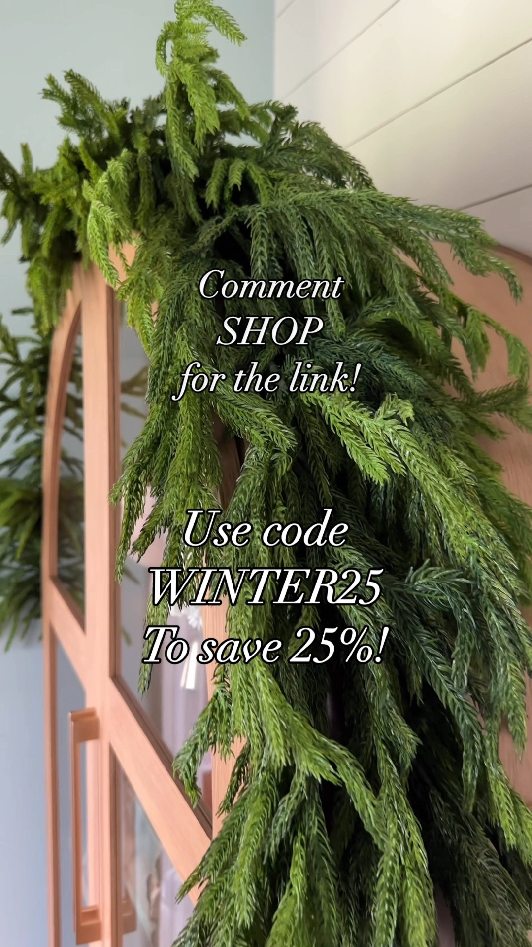 🚨🌲 SALE ALERT 🌲🚨

@afloral is having an awesome sale on their Norfolk Pine collection! Save 25% with code NORFOLK25! 

I have the 96” Deluxe Garland and the 36” pine tree! I cannot wait to actually style these for Christmas! 

#LTKHoliday #LTKSaleAlert #LTKVideo