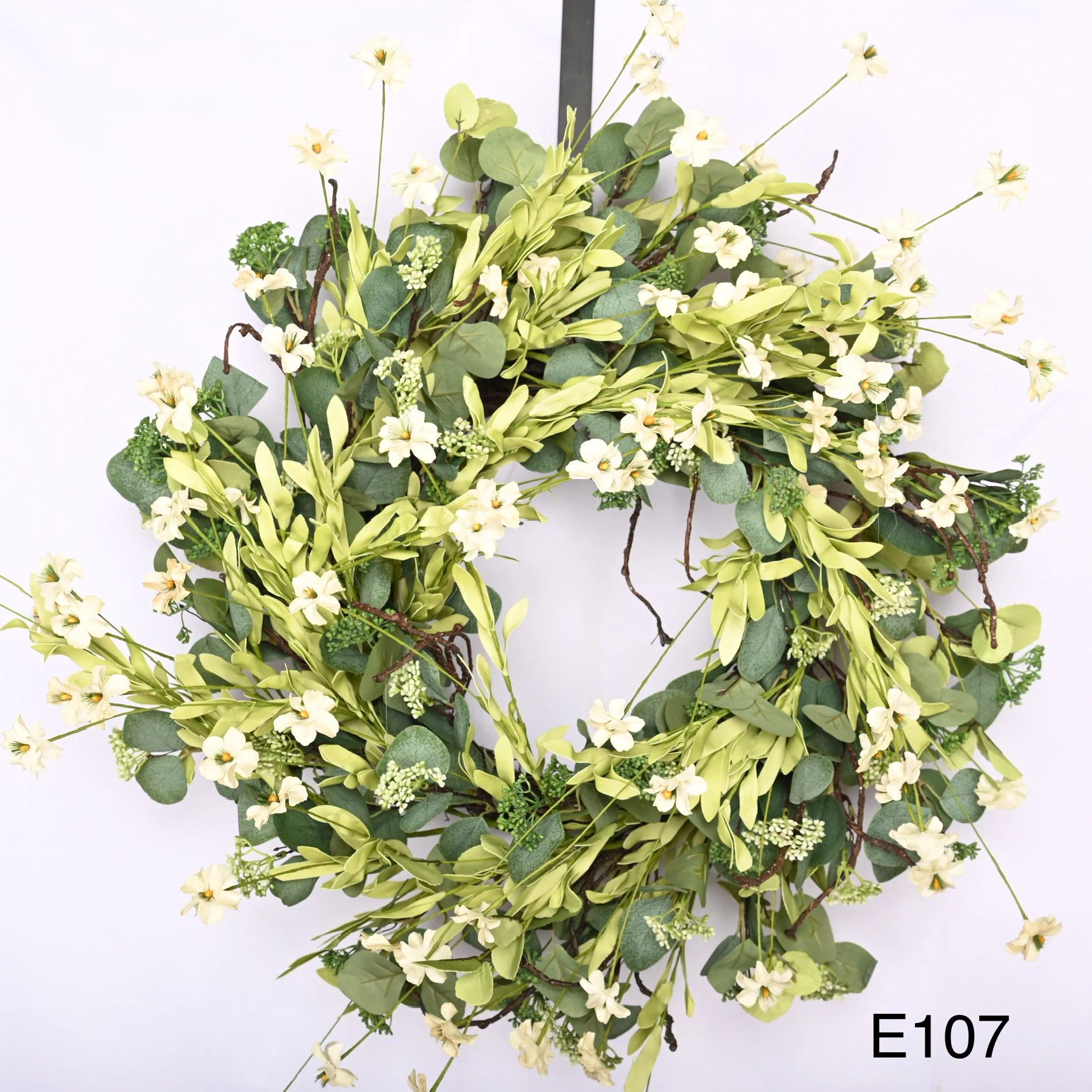 26" Spring Front Door Wreath Eucalyptus and Lilac | Wayfair North America