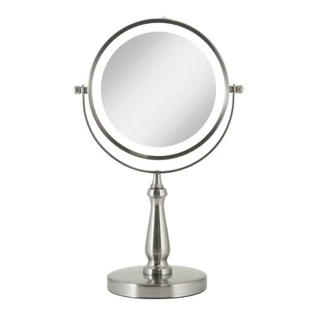 Zadro Cordless LED Lighted Dual Sided Vanity Mirror (1x/8x) | Walmart (US)