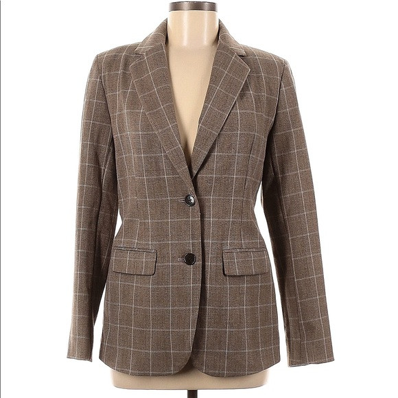 ⭕️ BOGO! A New Day/Target Glen Plaid Single Breasted Fitted Blazer - brown | Poshmark