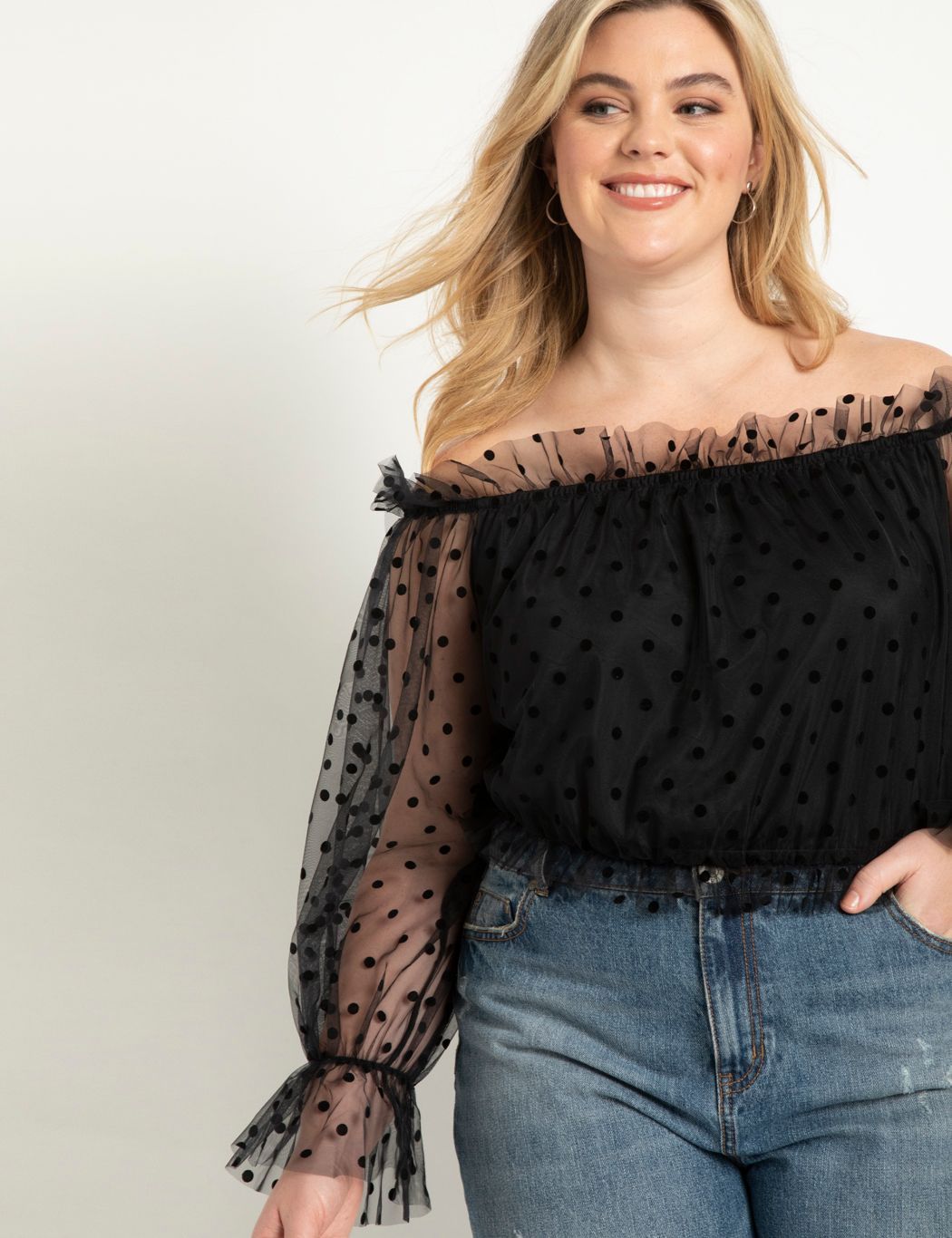 Point D'espirit Off the Shoulder Top | Eloquii