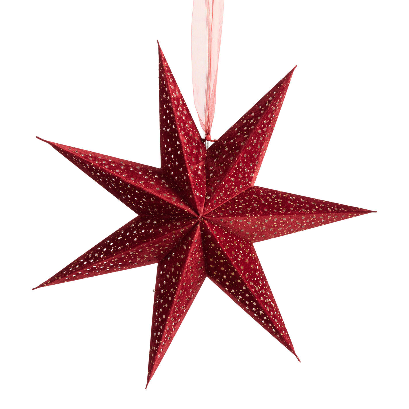Velvet Paper Star Hanging Decor | World Market