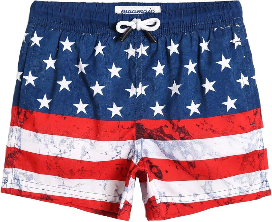 maamgic Swim Trunks Boys Toddler Bathing Suits for Kids Swimwear Baby Boy Swimsuit Boys Swim Shor... | Amazon (US)