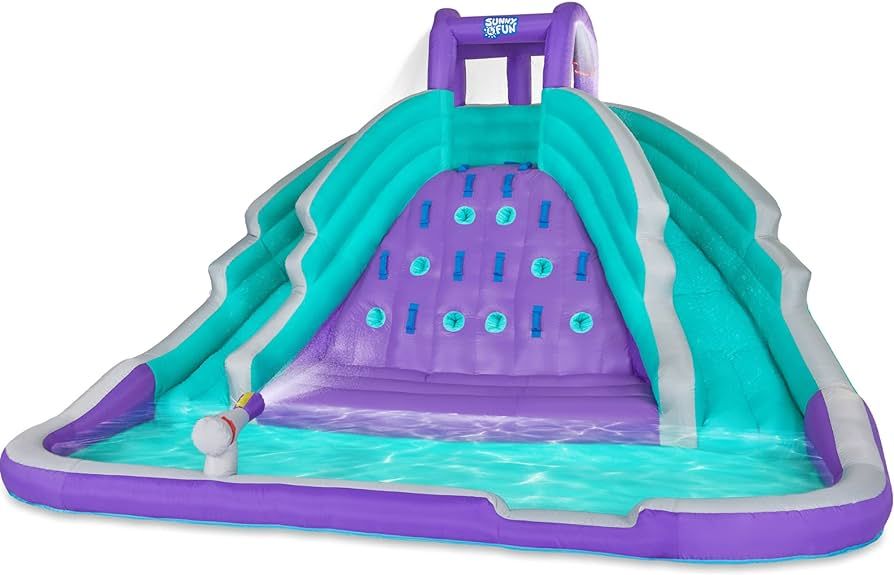 SUNNY & FUN Ultra Climber Inflatable Water Slide Park – Heavy-Duty for Outdoor Fun - Climbing W... | Amazon (US)