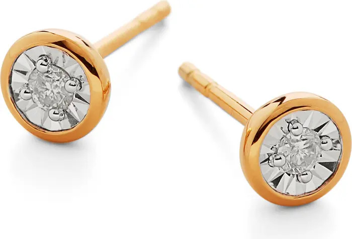Monica Vinader Essential Diamond Stud Earrings | Nordstrom | Nordstrom