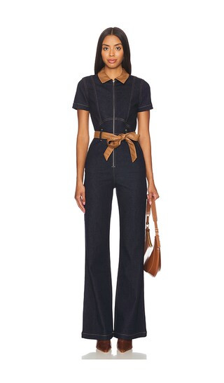 Gorgeous Wide Leg Jumpsuit in Dark Rinse | Revolve Clothing (Global)