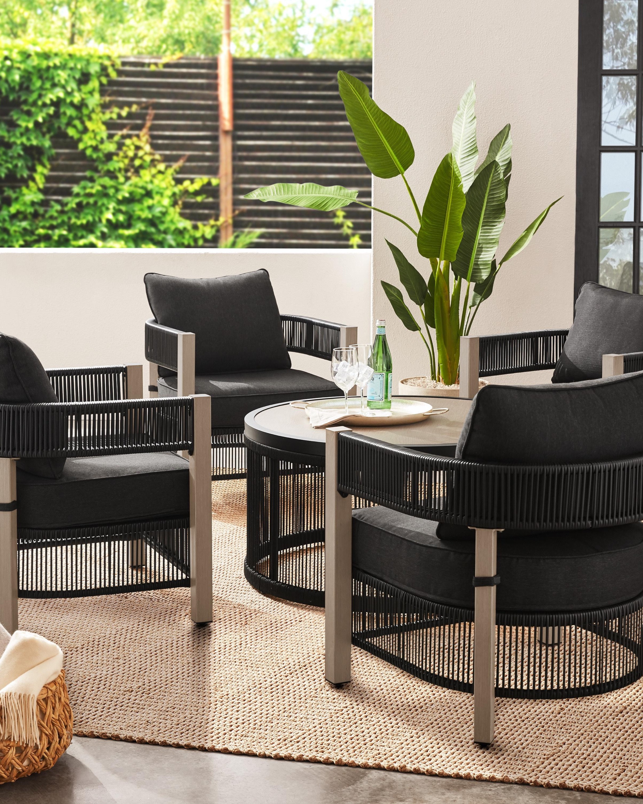 I love how comfy the chairs look on this  Better Homes and Gardens  Tarren 5 piece wicker outdoor conversation set in black. Available at Walmart 🖤


Outdoor furniture 
Patio furniture 
Furniture set 
Outdoor coffee table 
Black furniture set 
Walmart home finds 
Backyard furniture 
Patio set 


#LTKStyleTip #LTKHome