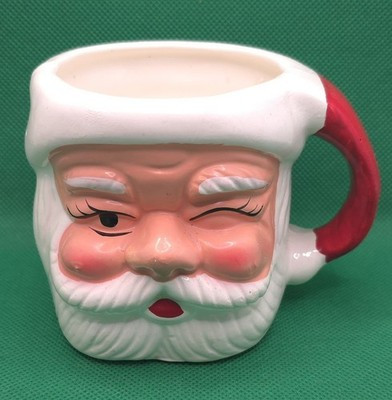 Vintage Santa Claus Mug Ceramic Coffee Cup Christmas Xmas Decor 3.25" | eBay US