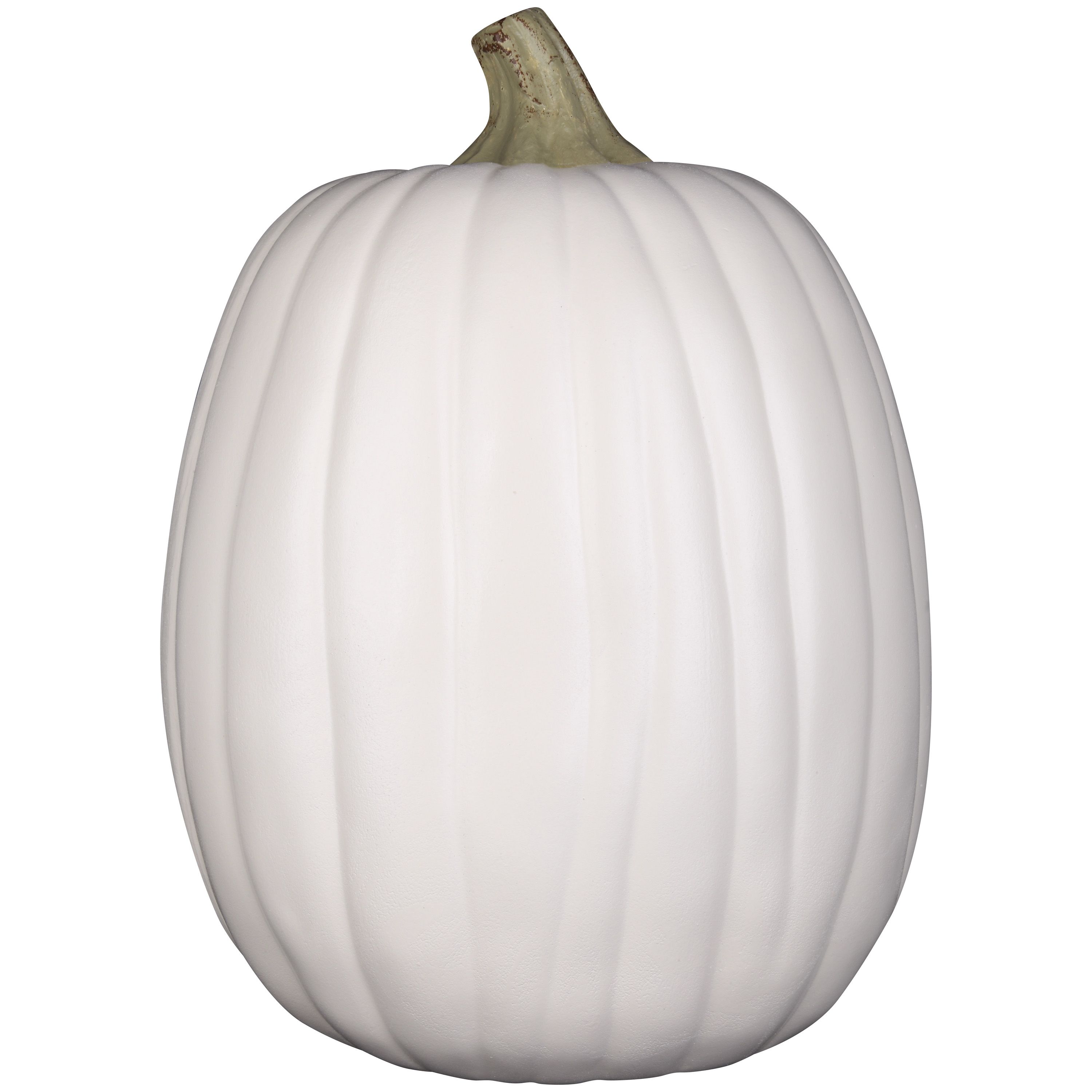 Halloween White Craft Pumpkin Decor, 13 in, by Way To Celebrate | Walmart (US)